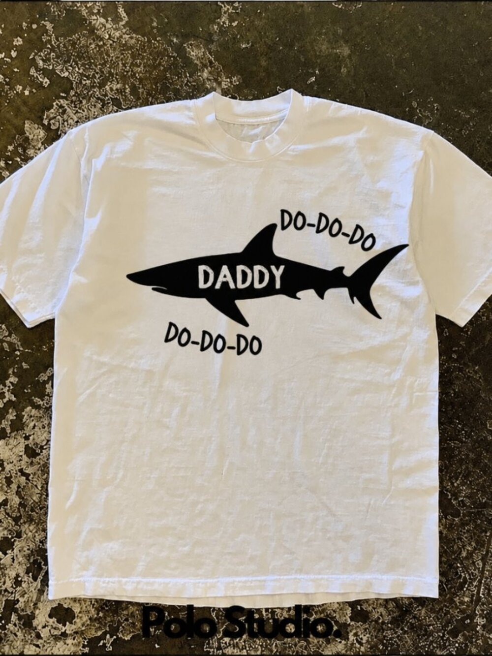 Daddy Shark Shirt, Funny Dad Tee, Fathers Day Shirt, Dad Graphic T-Shirt Reprint